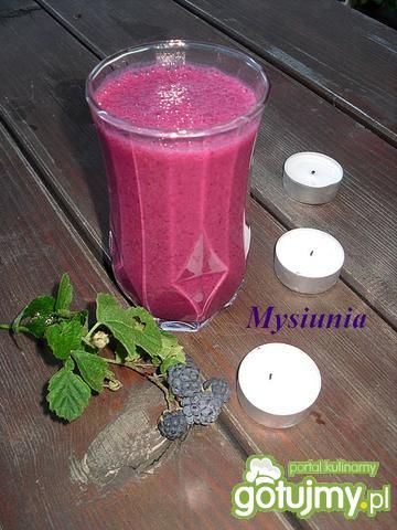 Koktajl banan - jeżyna