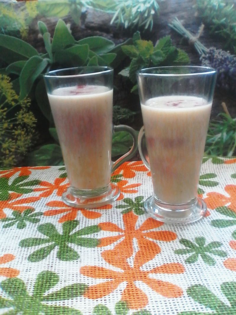 Koktajl bananowo - truskawkowy