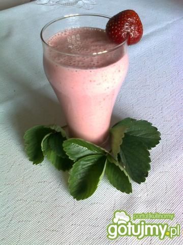 Koktajl bananowo- truskawkowy z miodem Koktajl bananowo- truskawkowy z miodem