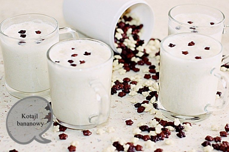 Koktajl bananowy, idealny na śniadanie Koktajl bananowy, idealny na śniadanie