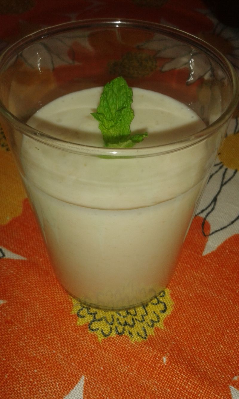 Koktajl bananowy z imbirem Koktajl bananowy z imbirem