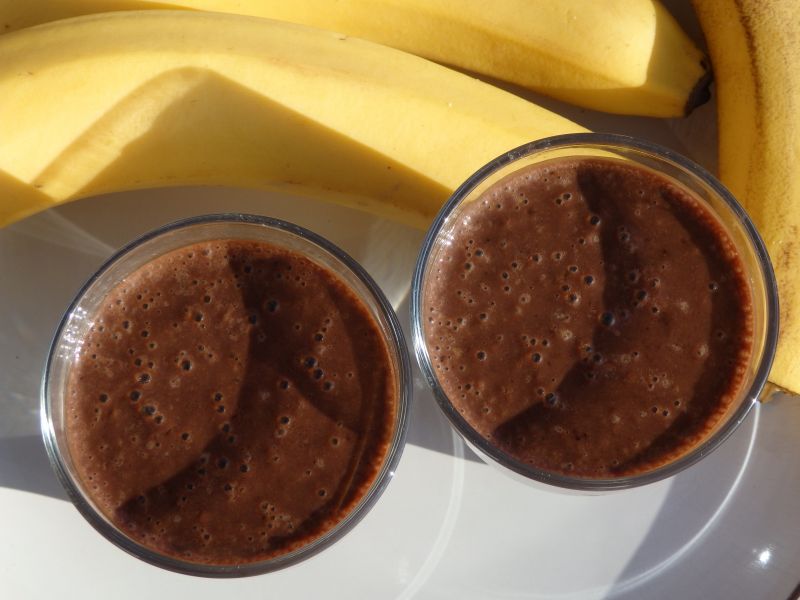 Koktajl bananowy z kakao