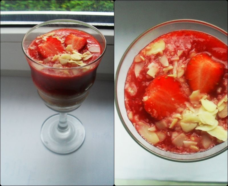 Koktajl brzoskwiniowo-truskawkowy