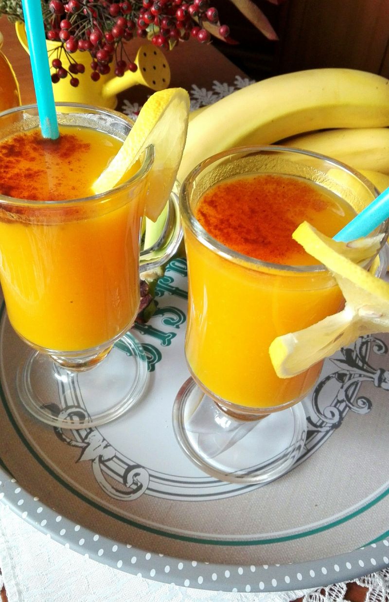 Koktajl dyniowy z bananem