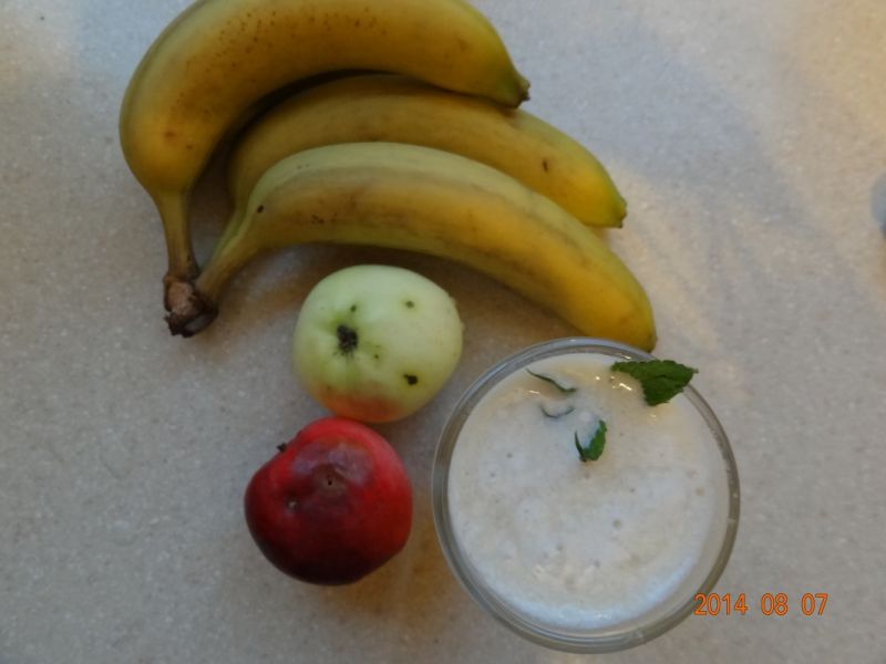 Koktajl jabłkowo-bananowy