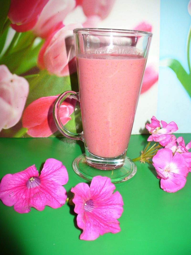 Koktajl malinowy z dynią