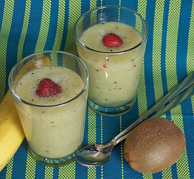 Koktajl melon banan kiwi