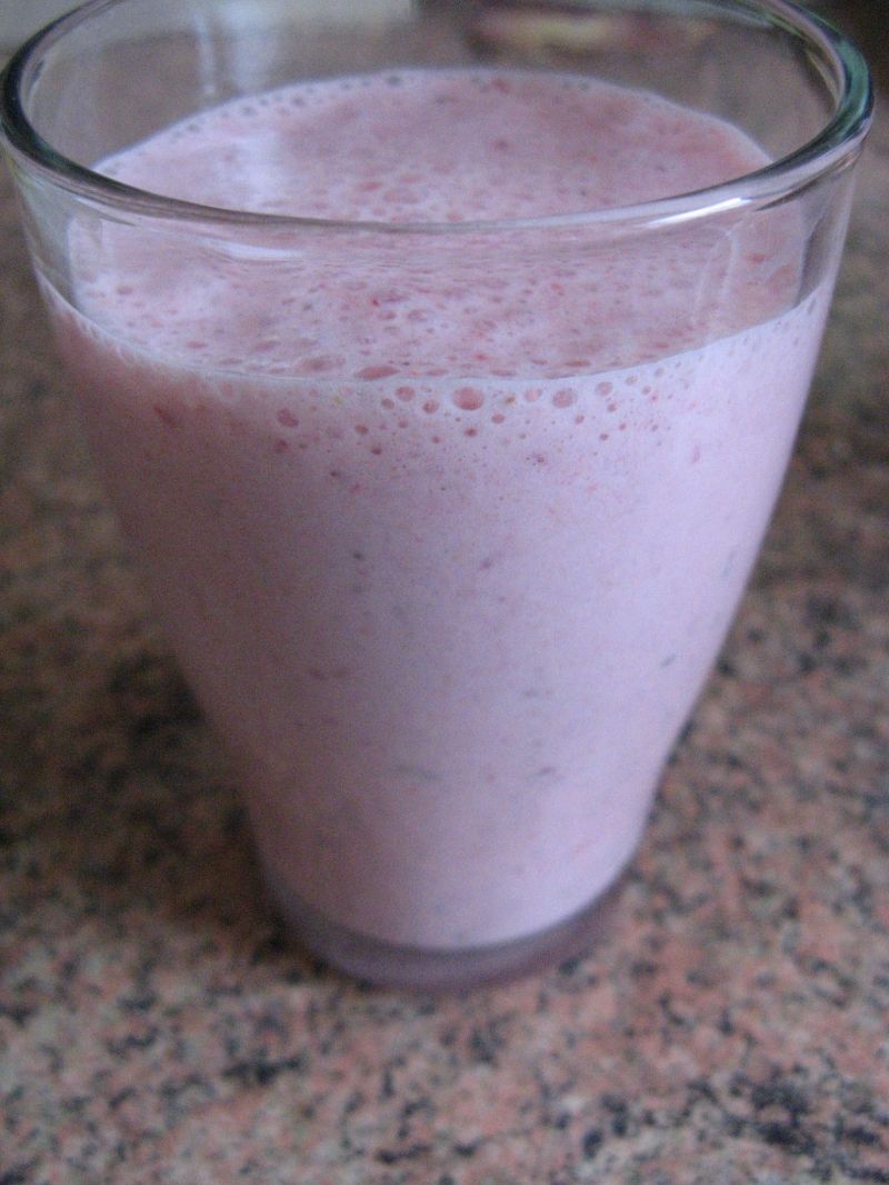 Koktajl owocowy z siemieniem lnianym