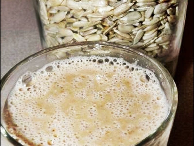 Koktajl owsiany z jabłkiem i bananem Koktajl owsiany z jabłkiem i bananem