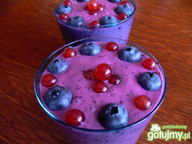 Koktajl porzeczkowo- borówkowy