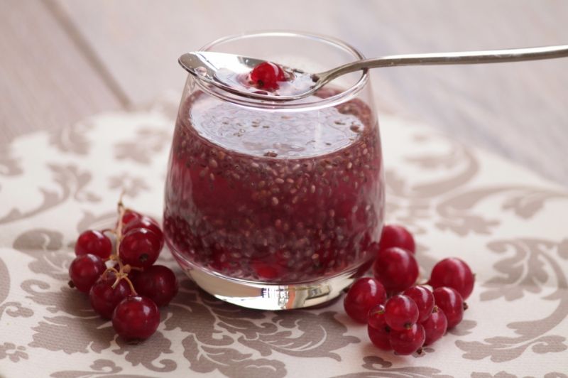 Koktajl porzeczkowy z chia Koktajl porzeczkowy z chia