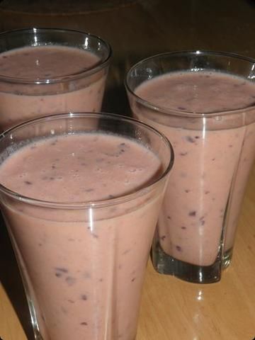 Koktajl śliwkowo-waniliowy.