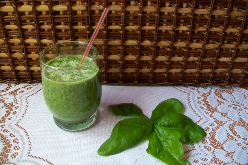 Koktajl szpinakowo-bananowy