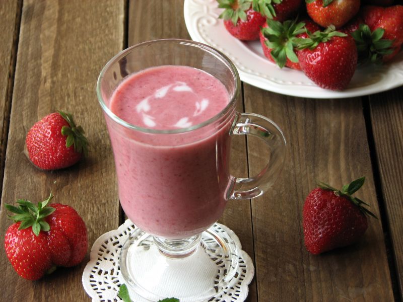 Koktajl truskawkowo-bananowy