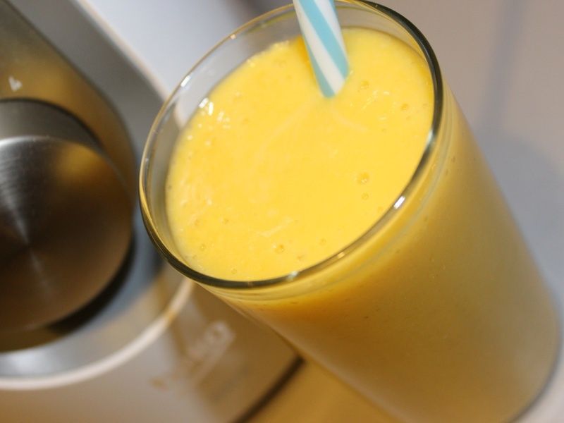 Koktajl z mango i kaszy jaglanej Koktajl z mango i kaszy jaglanej