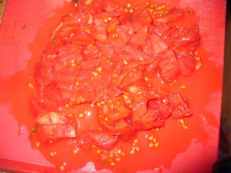 Koktajl z pomidorów z rukolą