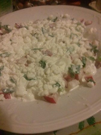 Kolacja z serkiem wiejskim  Kolacja z serkiem wiejskim