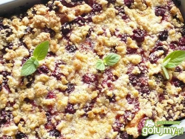 Kołacz z czereśniami