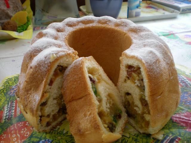 kolorowa babka drożdżowa kolorowa babka drożdżowa