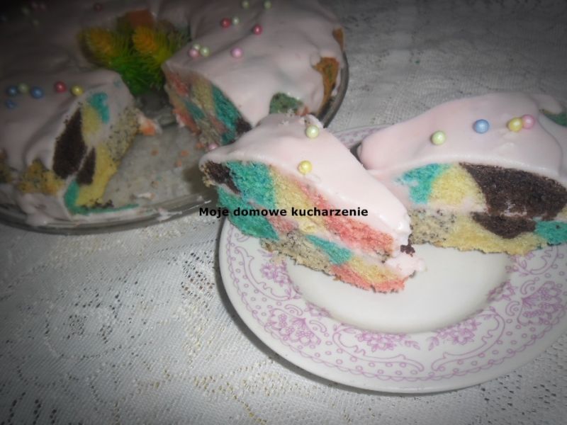 Kolorowa babka przekładana Kolorowa babka przekładana