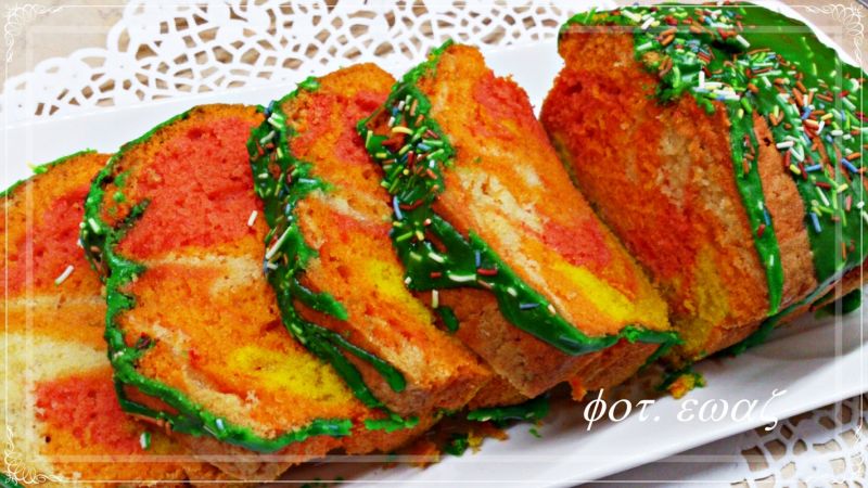 Kolorowa babka ucierana