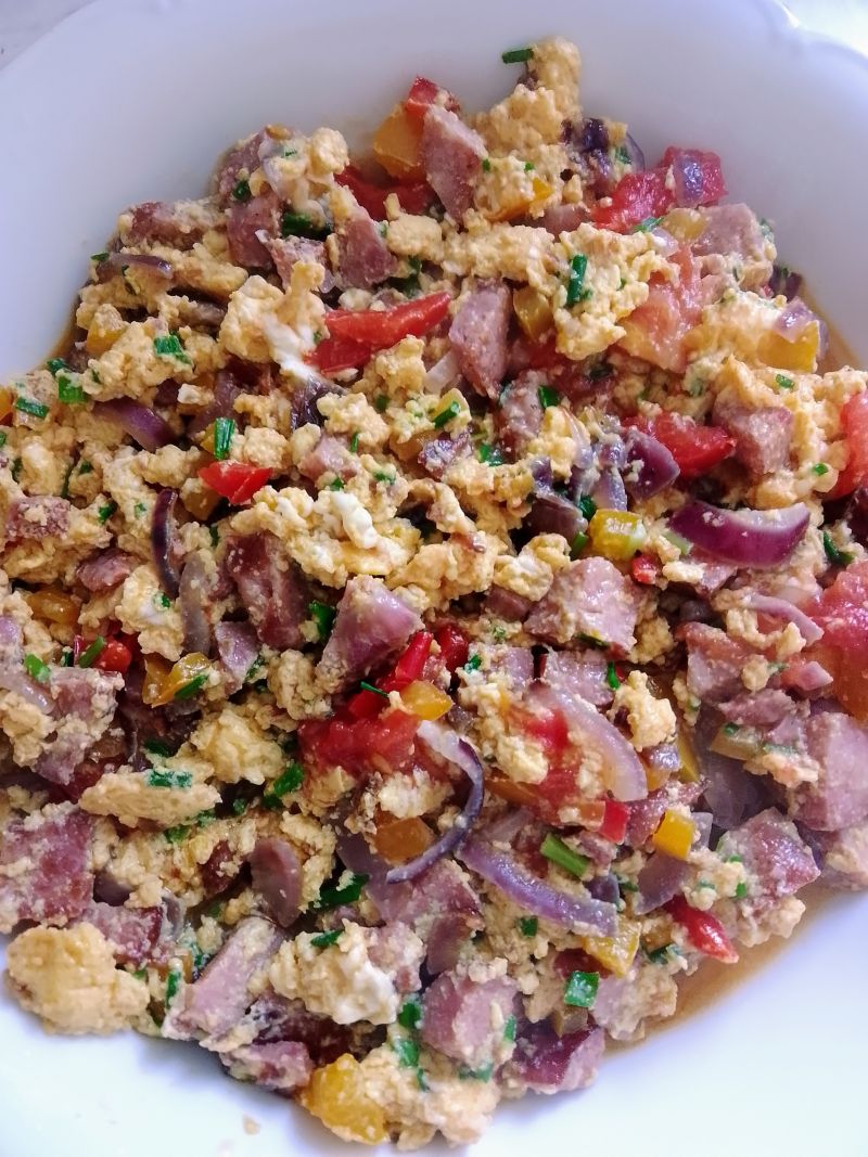 Kolorowa jajecznica wg.Irenki