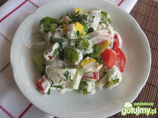 Kolorowa sałatka Ani. Kolorowa sałatka Ani.