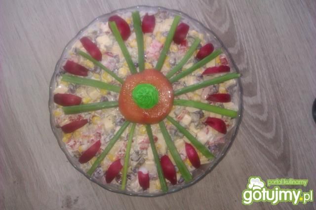 Kolorowa sałatka z serem 4 Kolorowa sałatka z serem 4