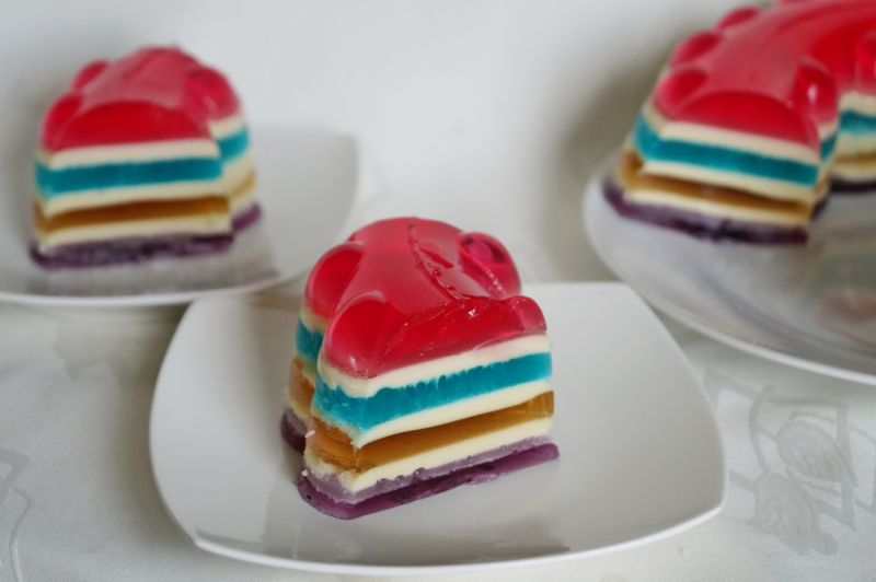 Kolorowa zebra galaretkowa