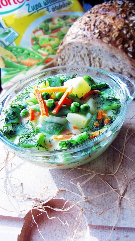 KOLOROWA ZUPA WIOSENNA Z KOPERKIEM