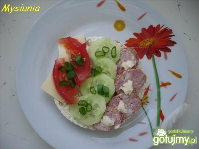 Kolorowe kanapki na waflach  Kolorowe kanapki na waflach