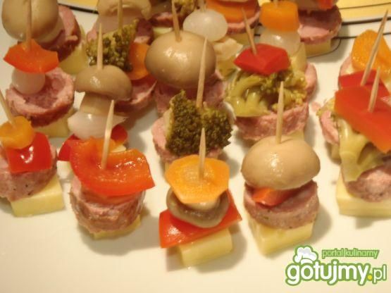 Kolorowe koreczki szpileczki Kolorowe koreczki szpileczki