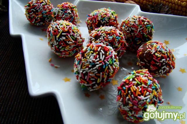 Kolorowe kulki biszkoptowe