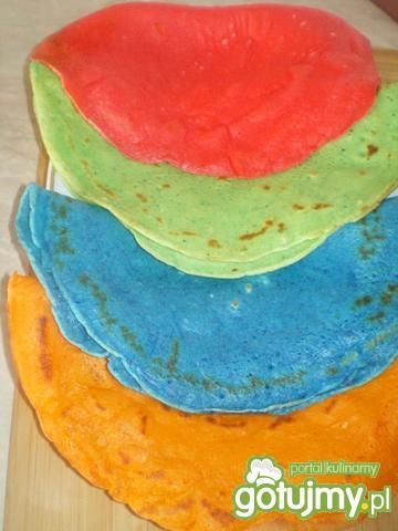 Kolorowe naleśniki wg Mychy