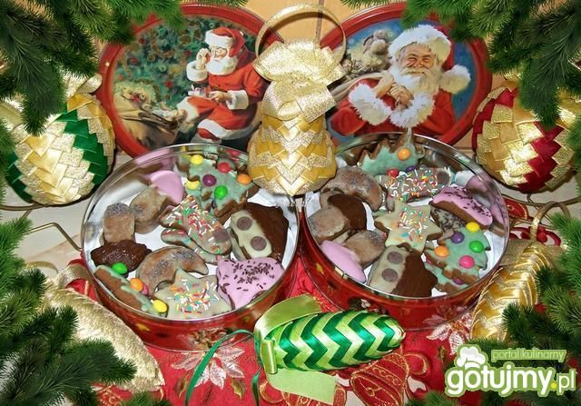 kolorowe pierniczki świąteczne