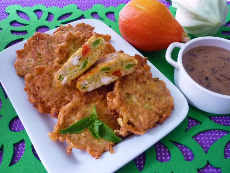 Kolorowe placuszki z dynią Kolorowe placuszki z dynią