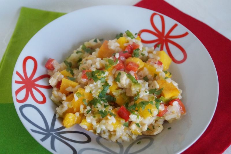 Kolorowe risotto z dynią