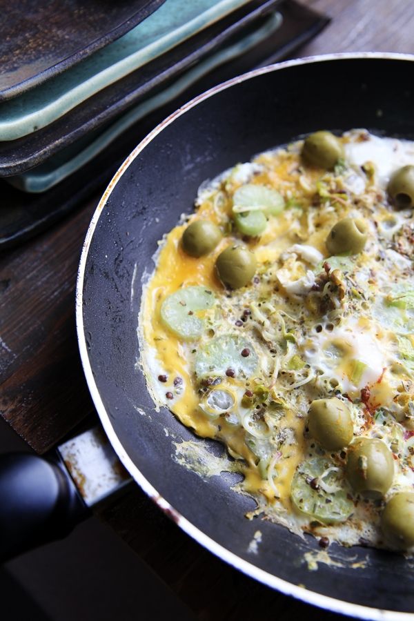 Kolorowy omlet zimowy