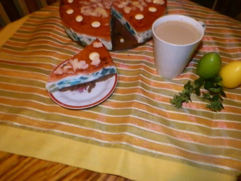 Kolorowy serniczek na zimno