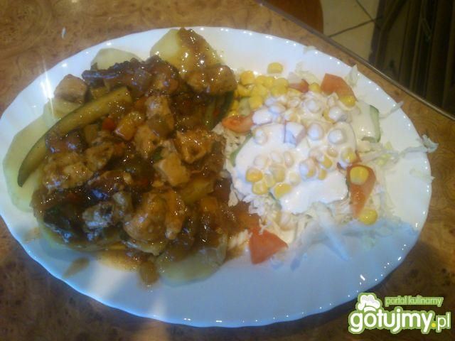 Kolorowy talerz mariel