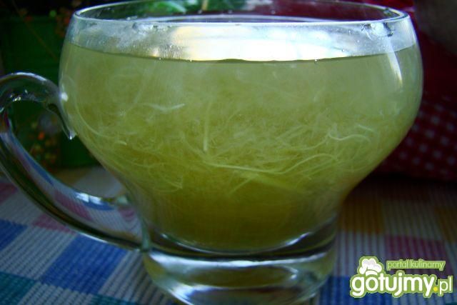 Kompocik z rabarbara i ananasa Kompocik z rabarbara i ananasa