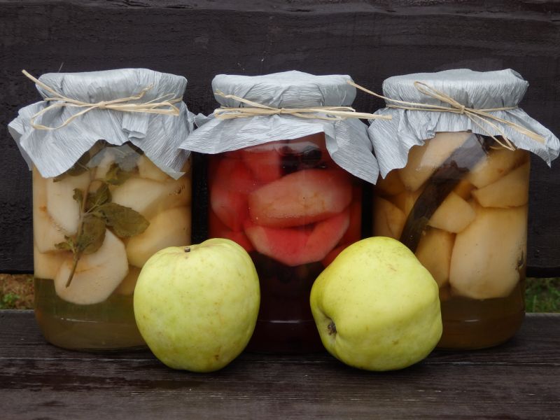 Kompot jabłkowy z dodatkami