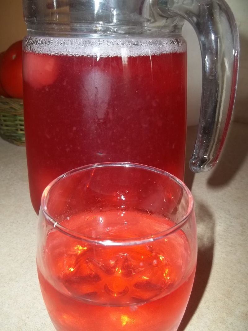 Kompot malinowo - jabłkowy