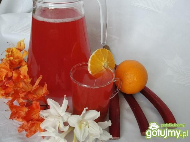 Kompot rabarbarowo pomarańczowy  Kompot rabarbarowo pomarańczowy