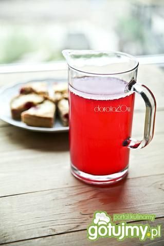 Kompot rabarbarowy z burakiem