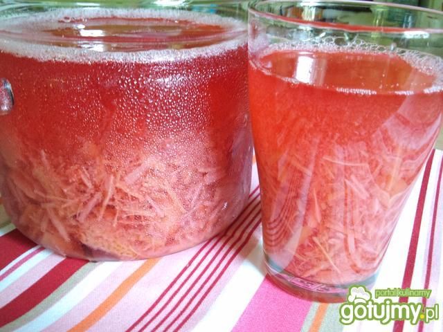 Kompot truskawkowo-rabarbarowy