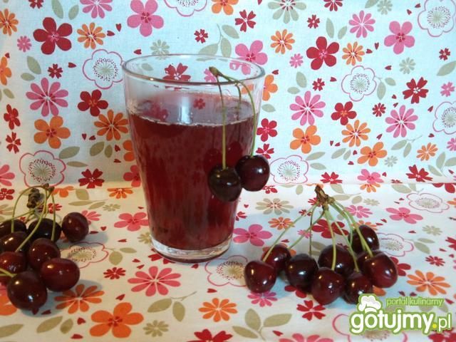 Kompot z czereśni z wanilią