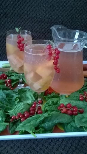 Kompot z rabarbaru i jabłek