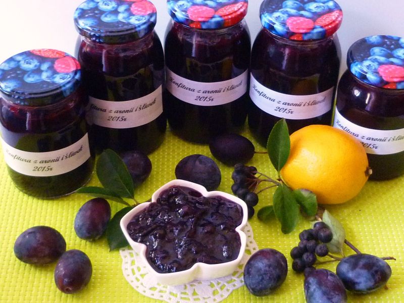 Konfitura z aronii i śliwek Konfitura z aronii i śliwek