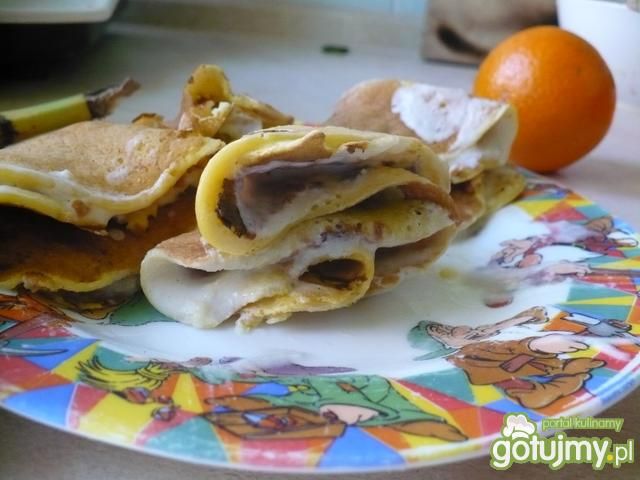 Koperciki z musem bananowym